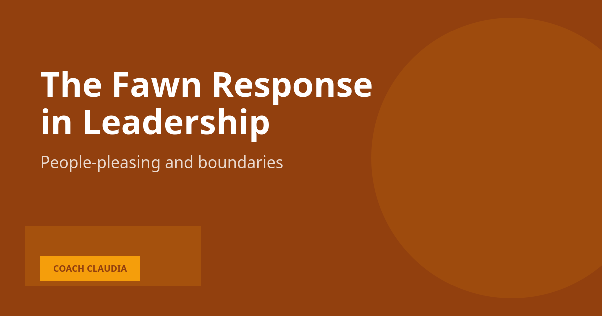 The Fawn Response: When People-Pleasing Was Your Safety Strategy