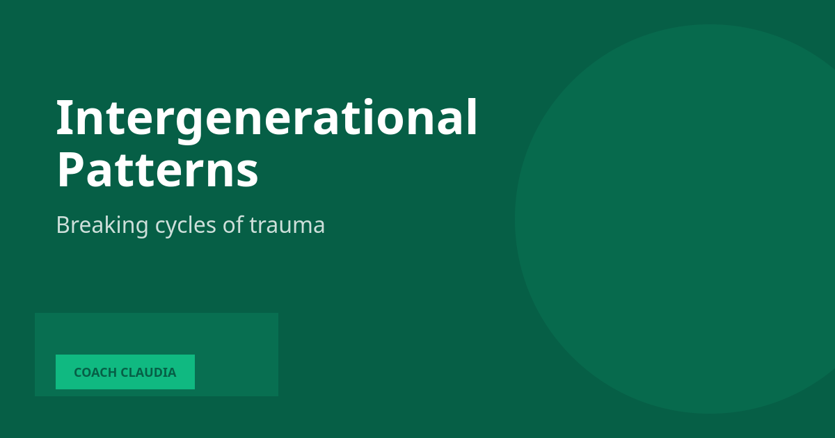 Intergenerational Nervous System Patterns: What Gets Passed Down